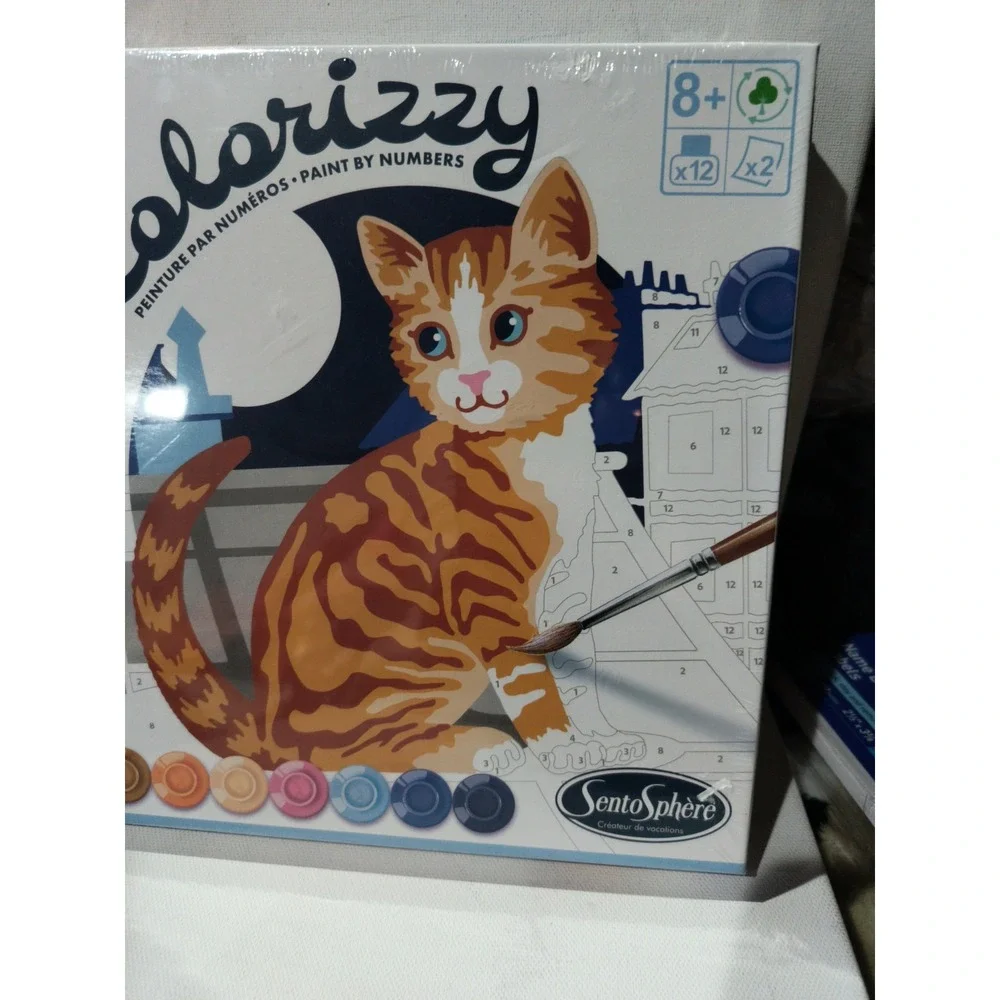 Sentosphere Colorizzy Cats Paint By Number Kit
